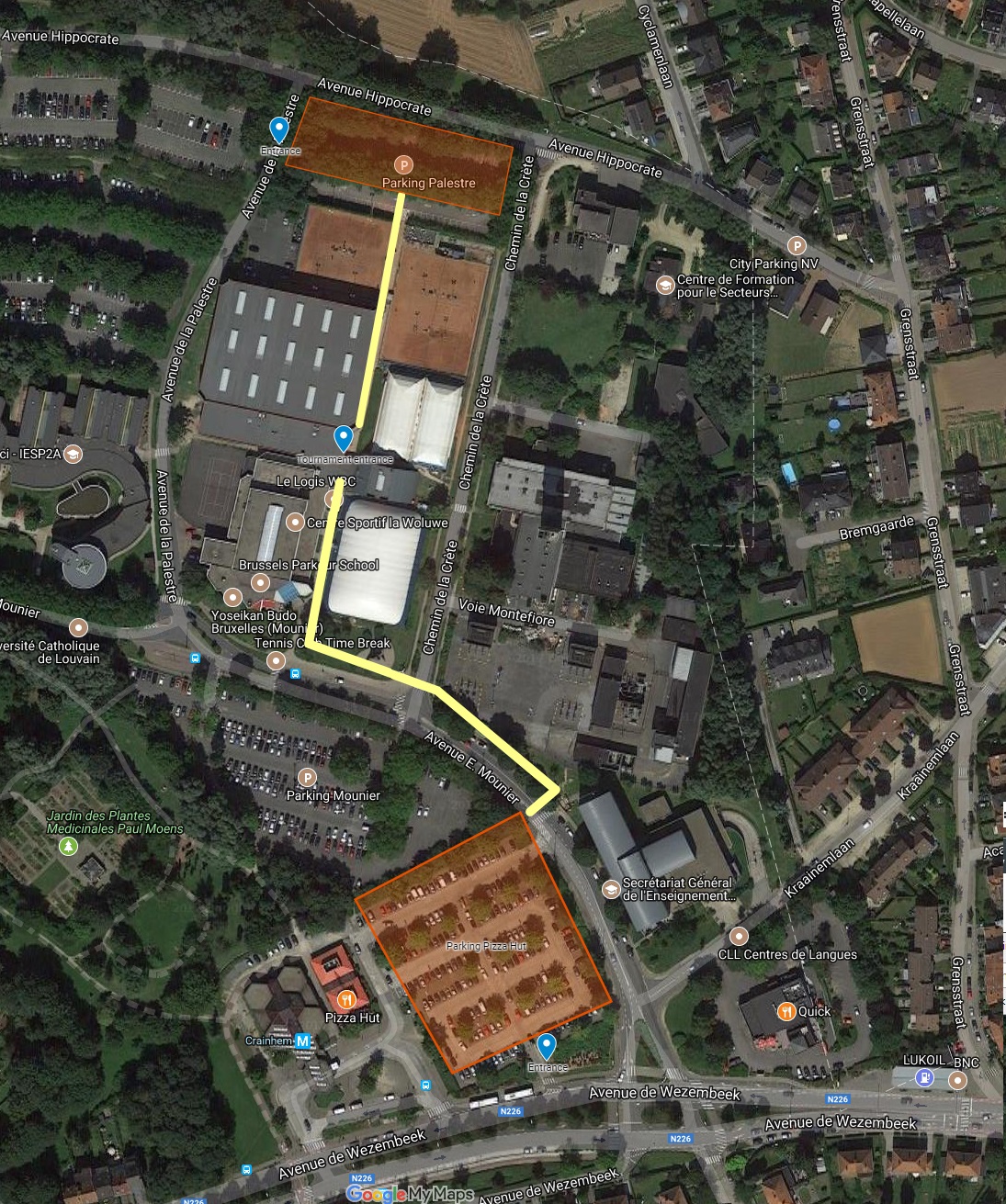 Parkings du Tournoi